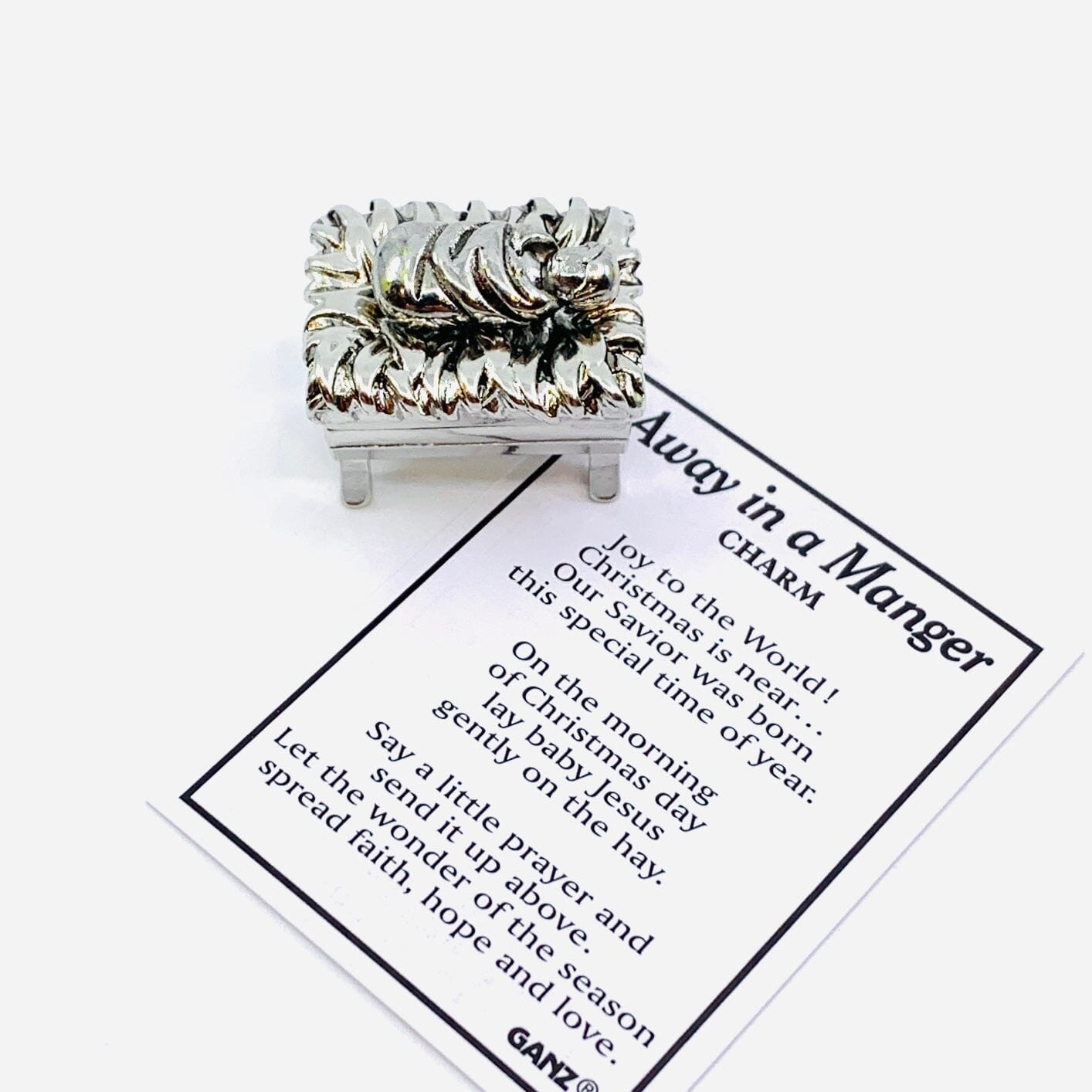 Away in a Manger Charm - PT 119 GANZ 