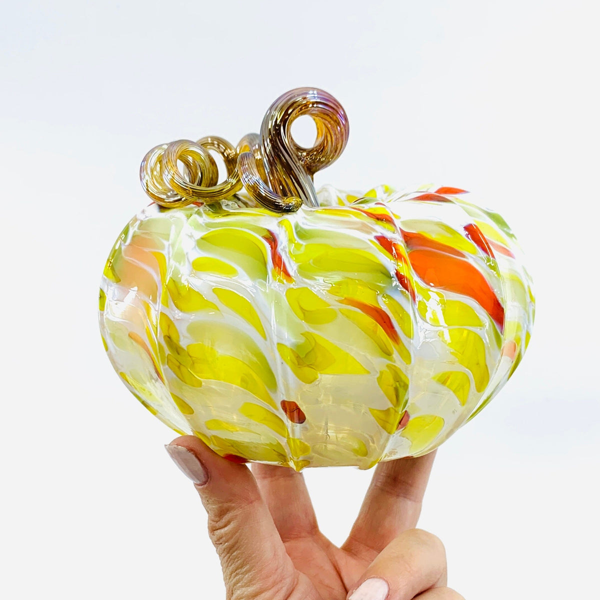Daily Pumpkin 332 Fall Squat Daily Pumpkin Luke Adams Glass Blowing Studio 