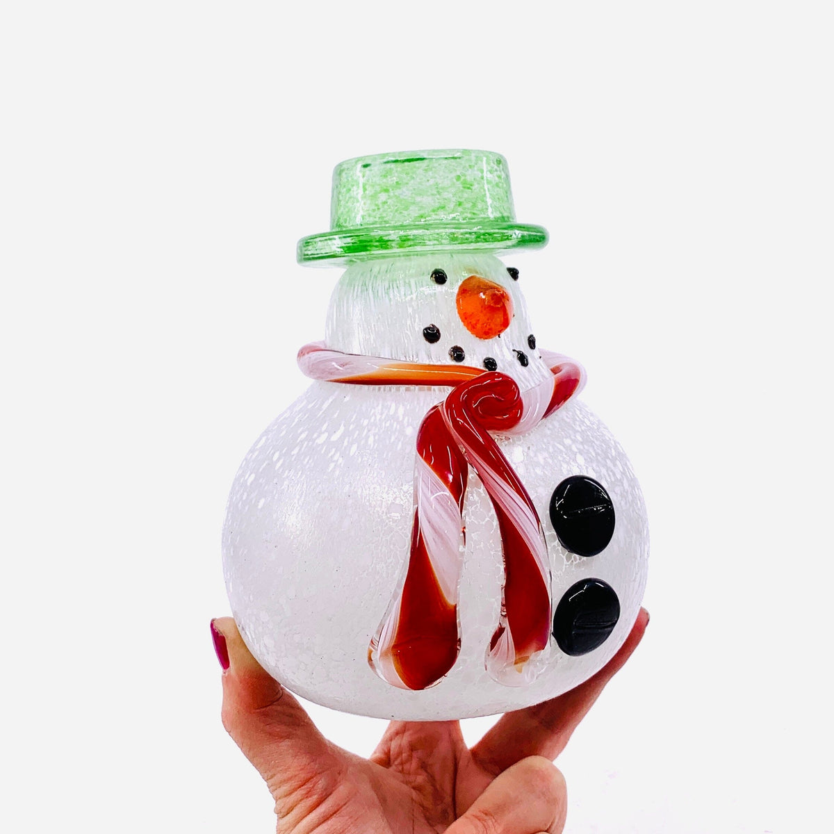 Daily Pumpkin 242 Green Hat Snowman