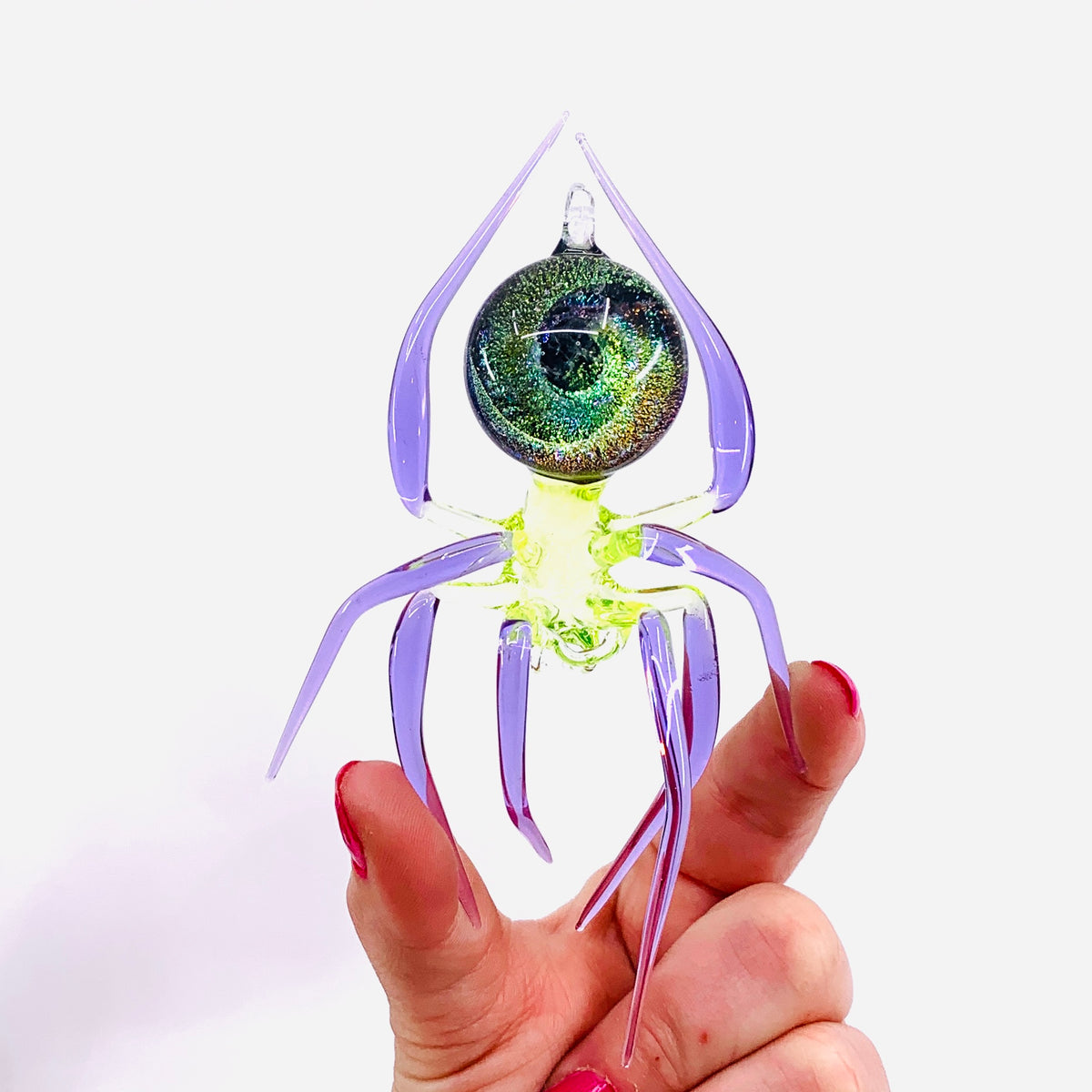 Glass Galaxy Spider Ornament, 19