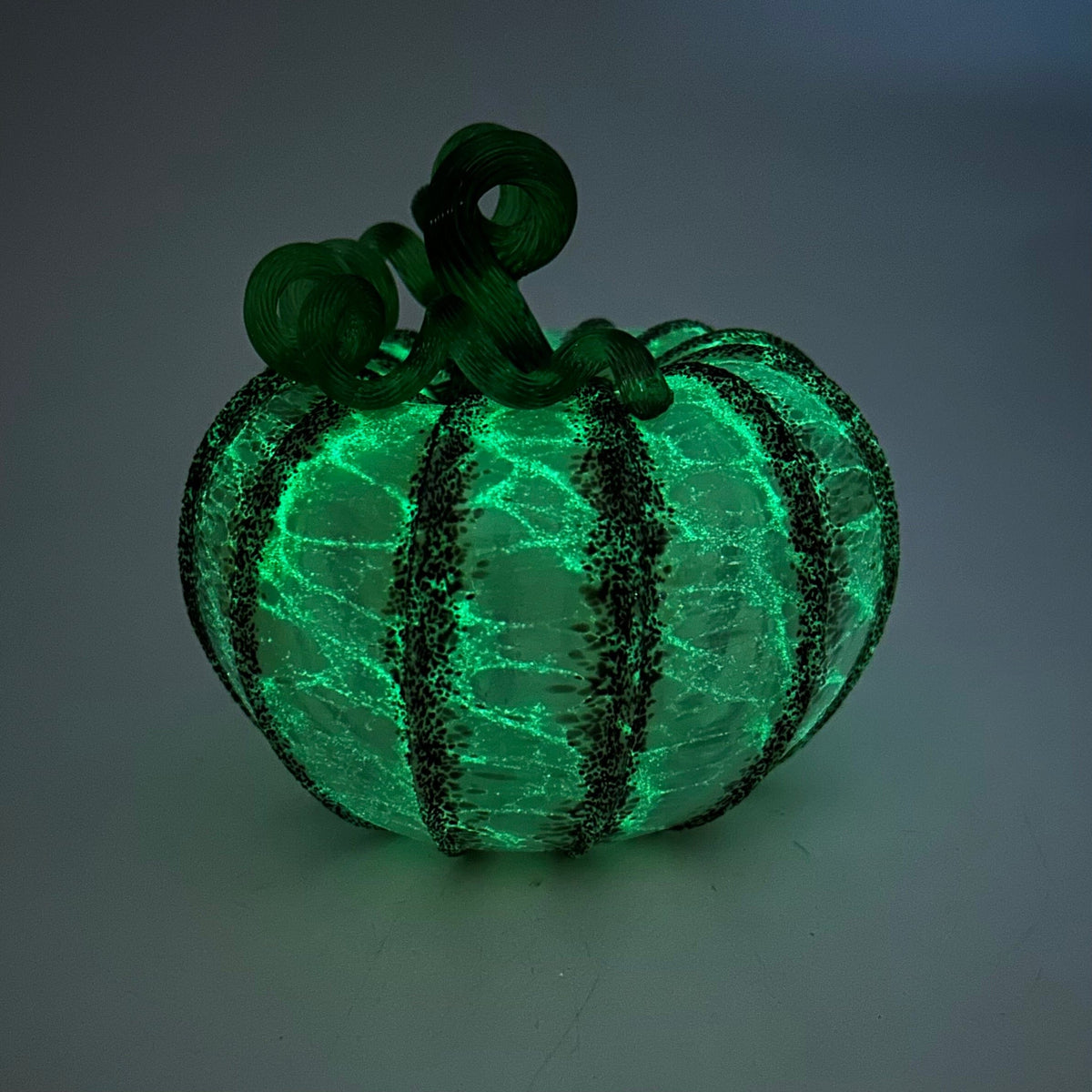 Daily Glow Pumpkin 3802 Fall Squat Gabby Luke Adams Glass Blowing Studio 