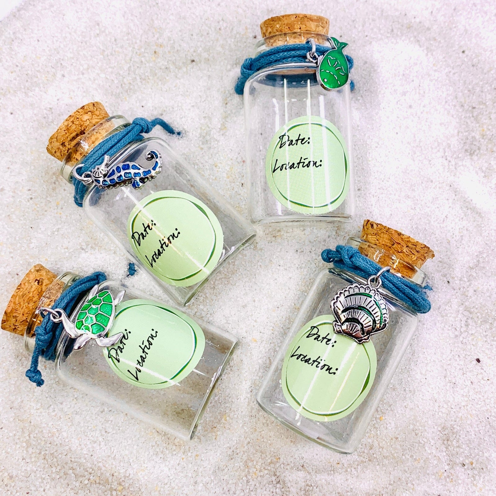 Keepsake Sand Jar and Bracelet, Seashell Jewelry GANZ 