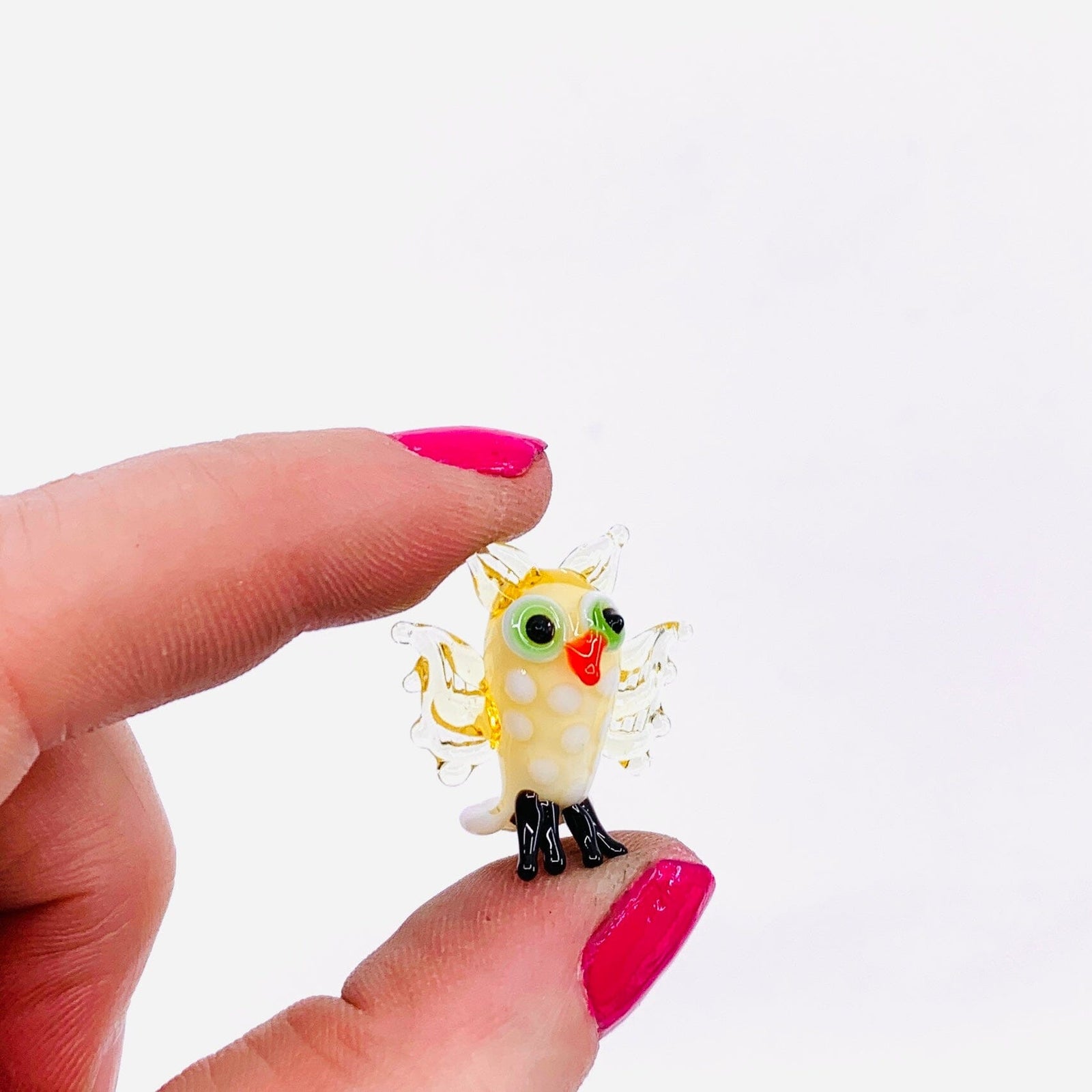 Tiny Glass Owl 310 Miniature GANZ 