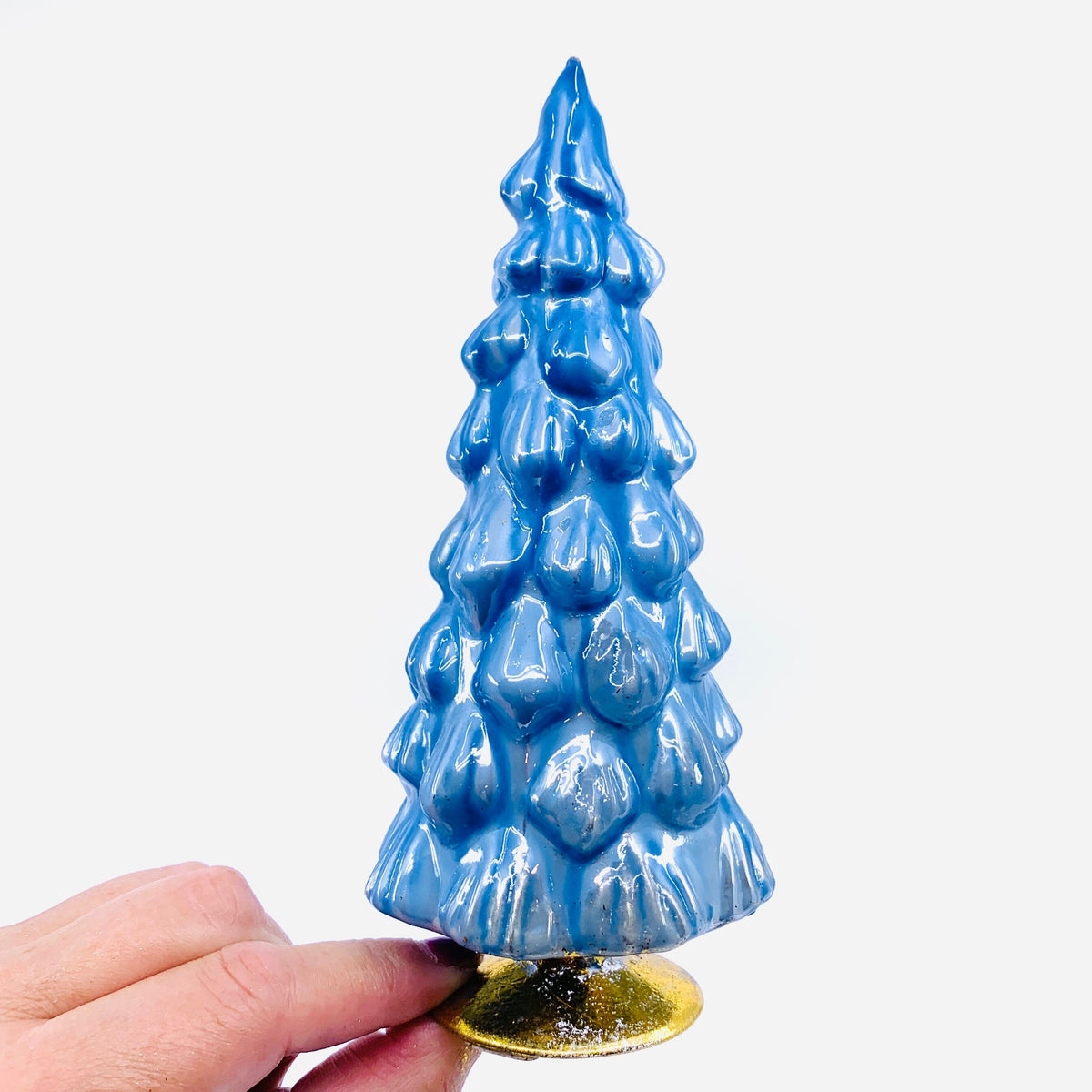Rainbow Hue Glass Trees, Blue Cody Foster & Co 12 