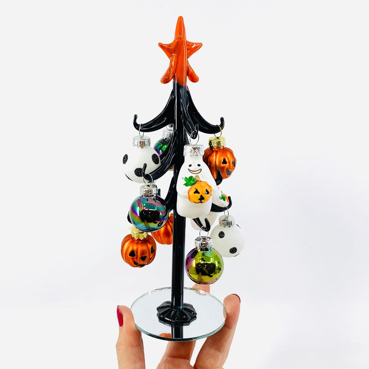Glass Halloween Tree - Dot 29 Decor GANZ 