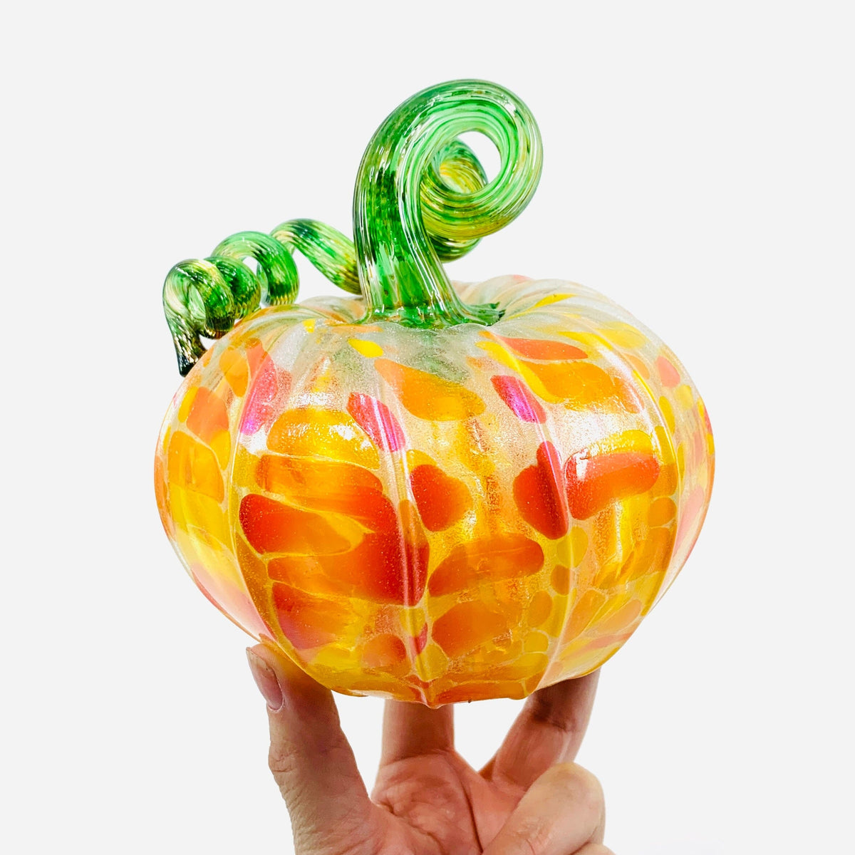 Daily Pumpkin 219 Fall Shimmer Squat Daily Pumpkin Luke Adams Glass Blowing Studio 