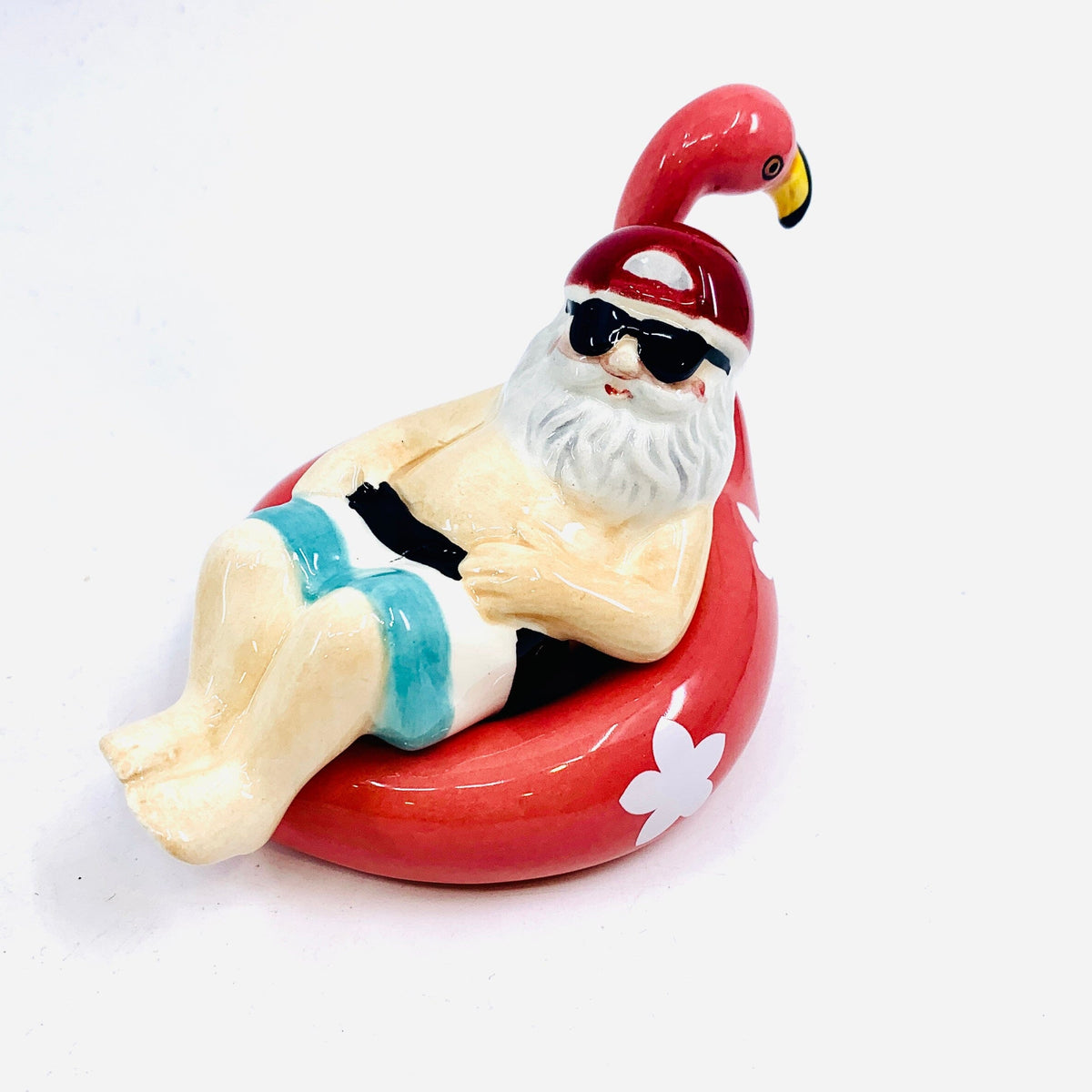 Flamingo Santa Salt and Pepper Shakers COSMOS 