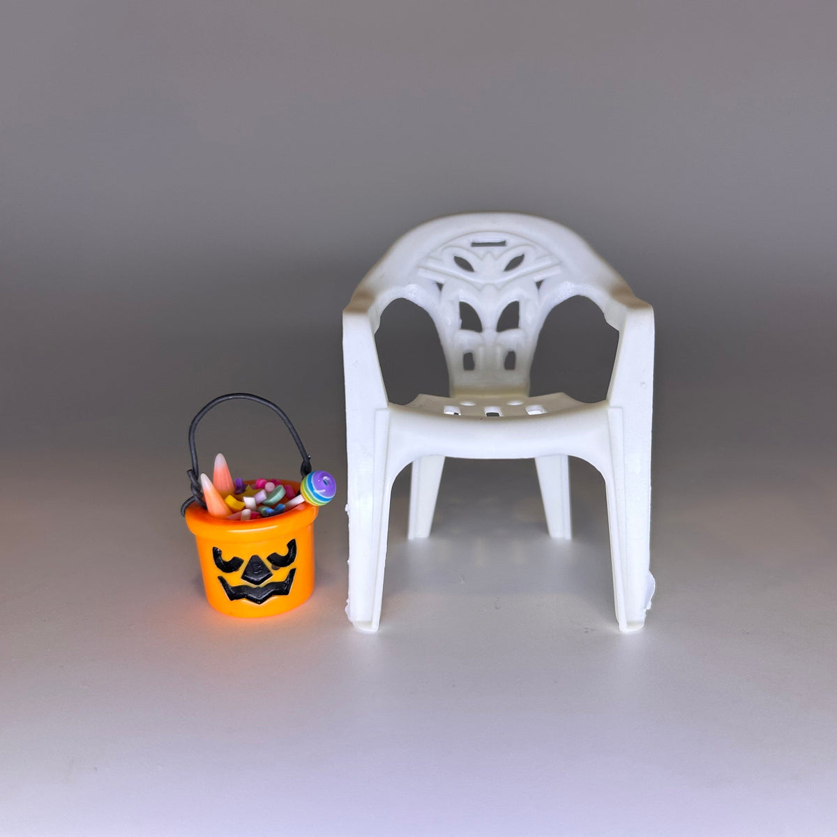 Miniature Lawn Chair and Candy Bucket Set - 