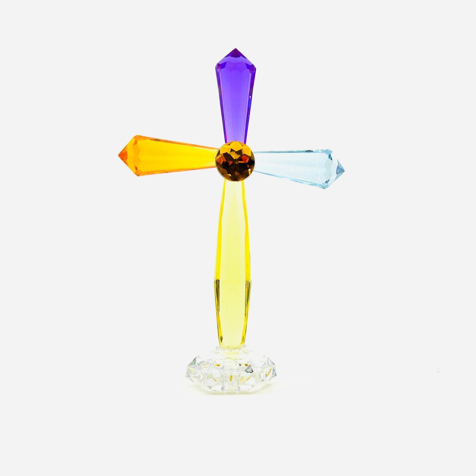 Acrylic Standing Cross, Violet Decor GANZ 