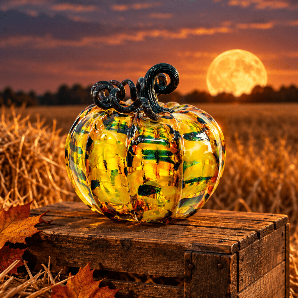 the Moonrise Pumpkin Inspo Luke Adams Glass Blowing Studio 