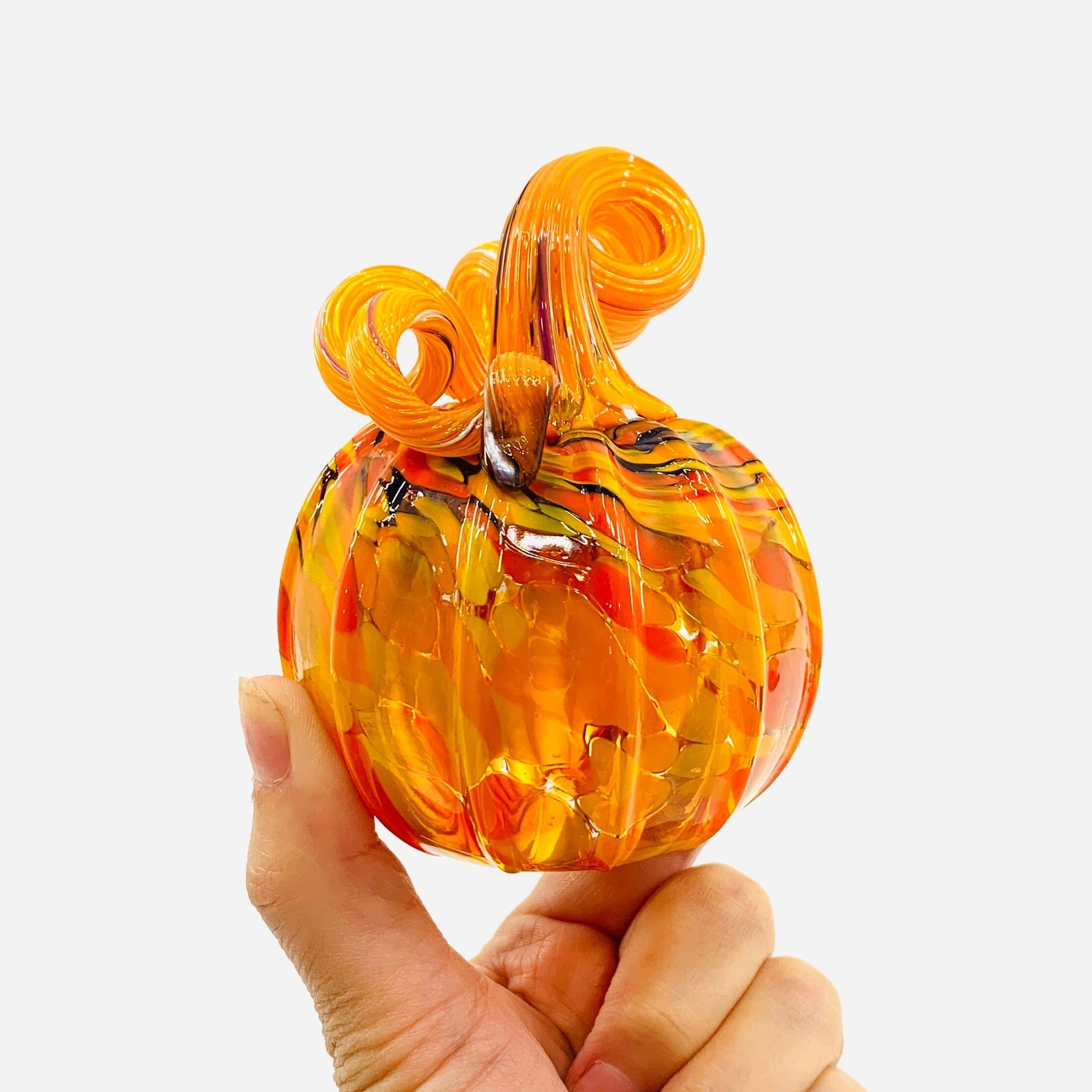 Daily Pumpkin 3409 Mini Gabby Luke Adams Glass Blowing Studio 