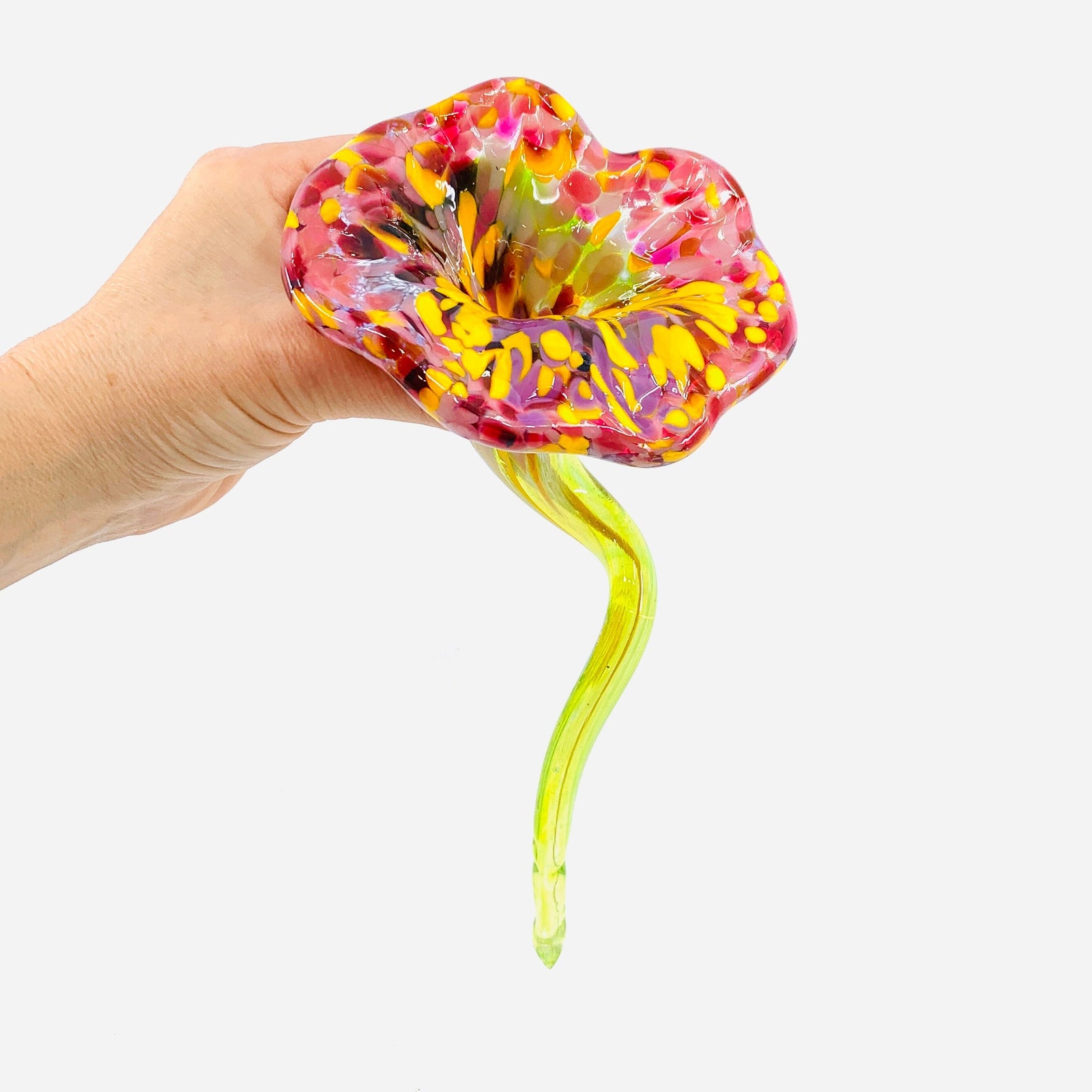 Pulled Glass Flower 92 Decor Luke Adams Glass Blowing Studio 