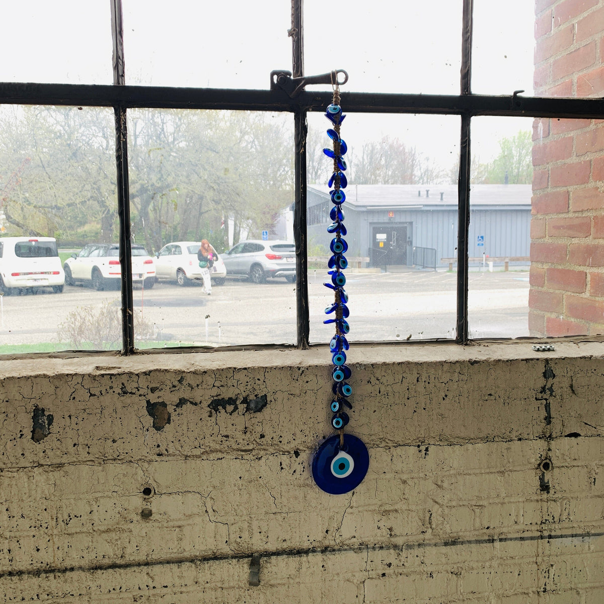 Glass Evil Eye Wall Hanger/Suncatcher 8 Natto USA 
