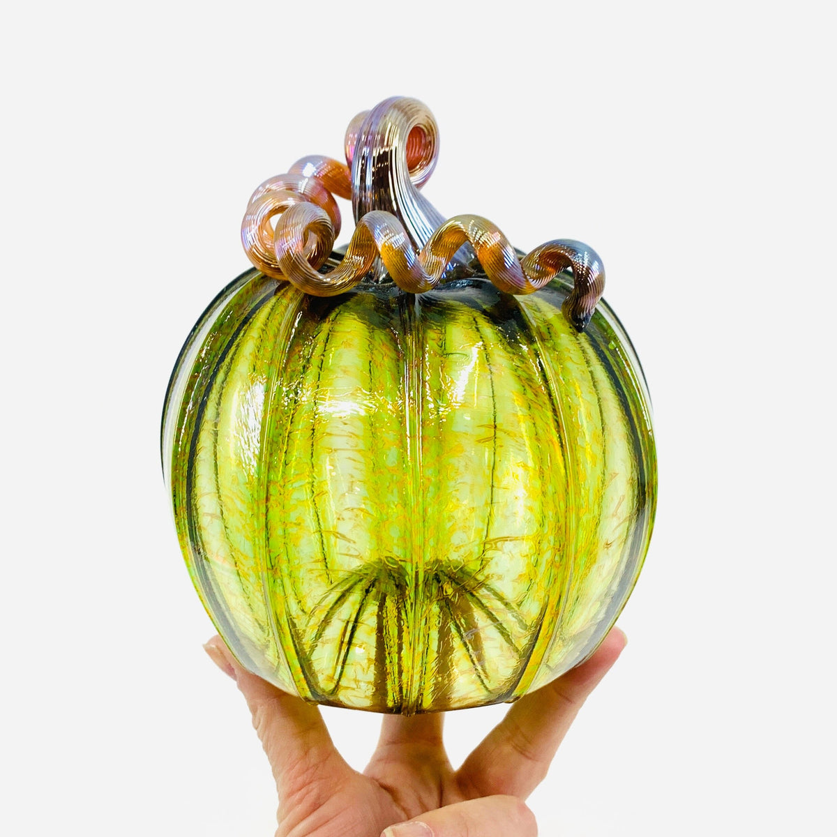 Daily Pumpkin 3489 Medium Gabby Luke Adams Glass Blowing Studio 