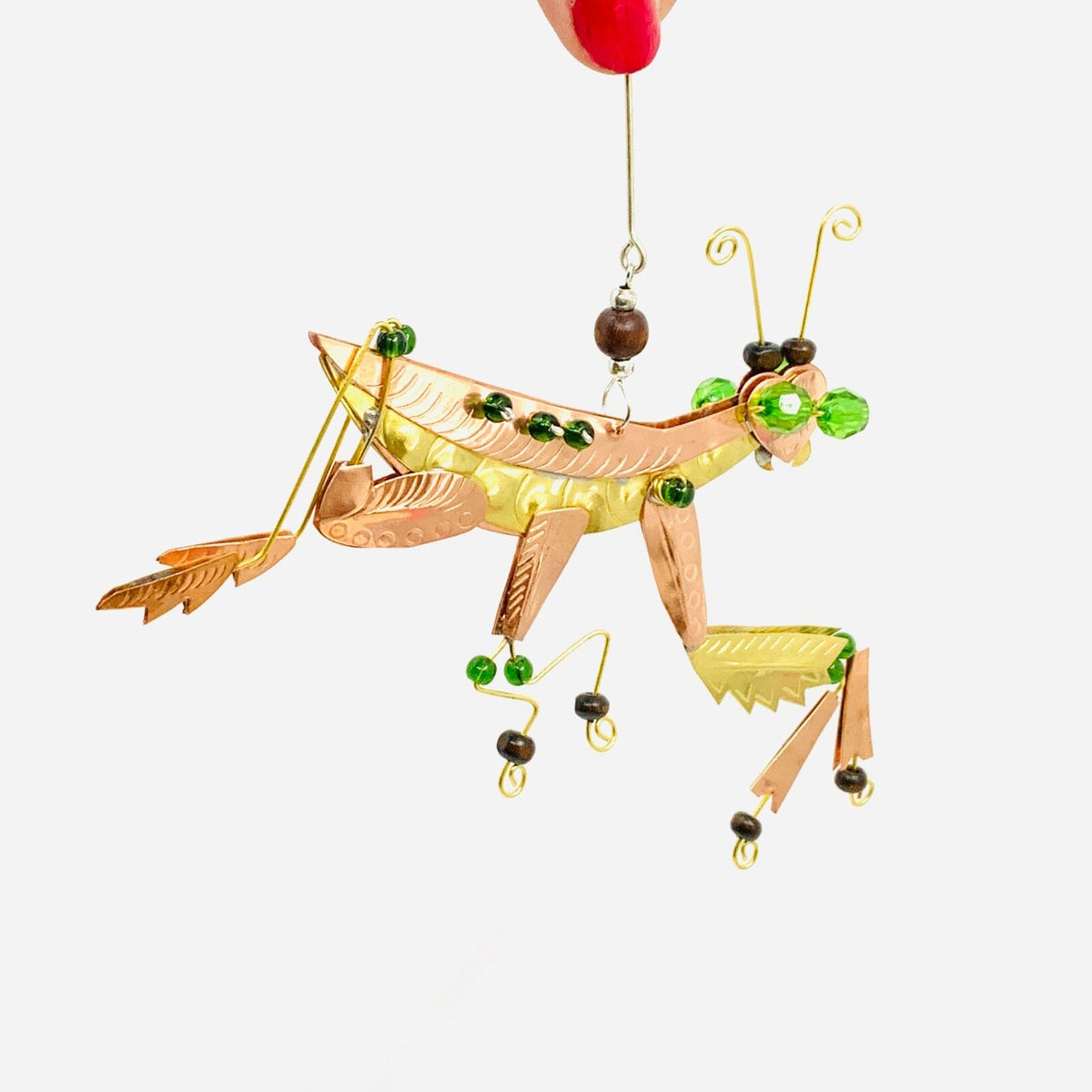 Mixed Metal Ornament, Preying Mantas Miniature Pilgrim Imports 