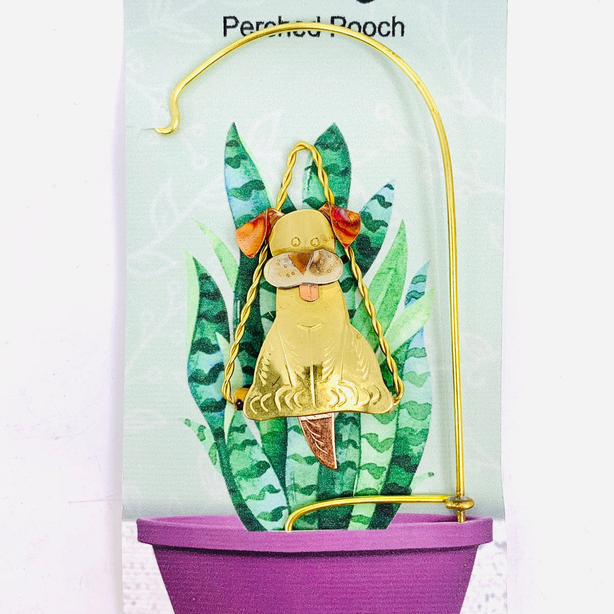 Plant Hangers 13, Perched Pooch Miniature Pilgrim Imports 