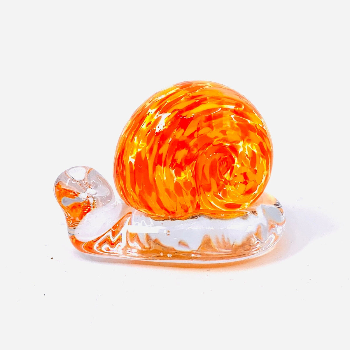 Glass Snail, Marigold Miniature Henrietta Glass 