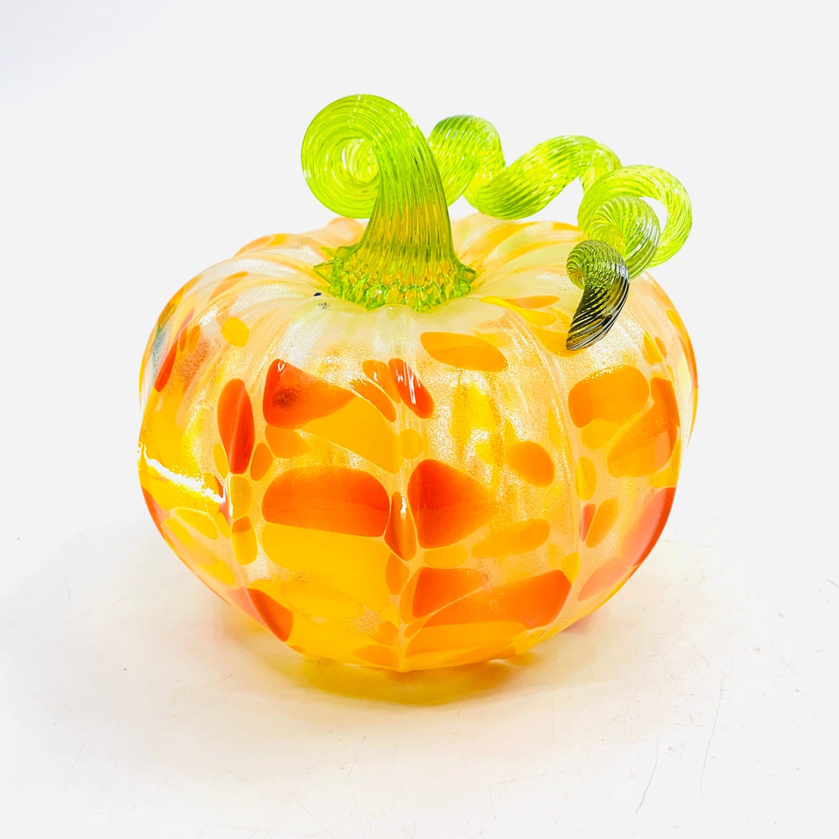 Daily Glow Pumpkin 1229 Squat Daily Pumpkin Luke Adams Glass Blowing Studio 