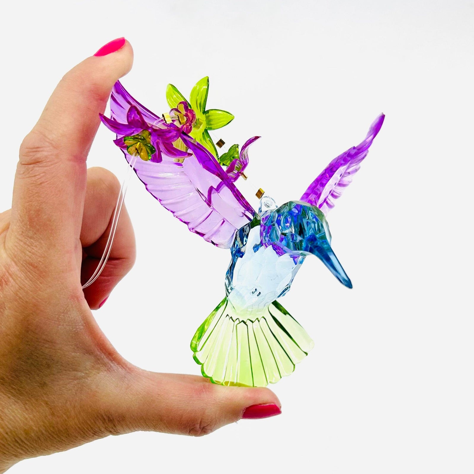 Blossom Hummingbird Crystal Ornament, 5 Ornament GANZ 