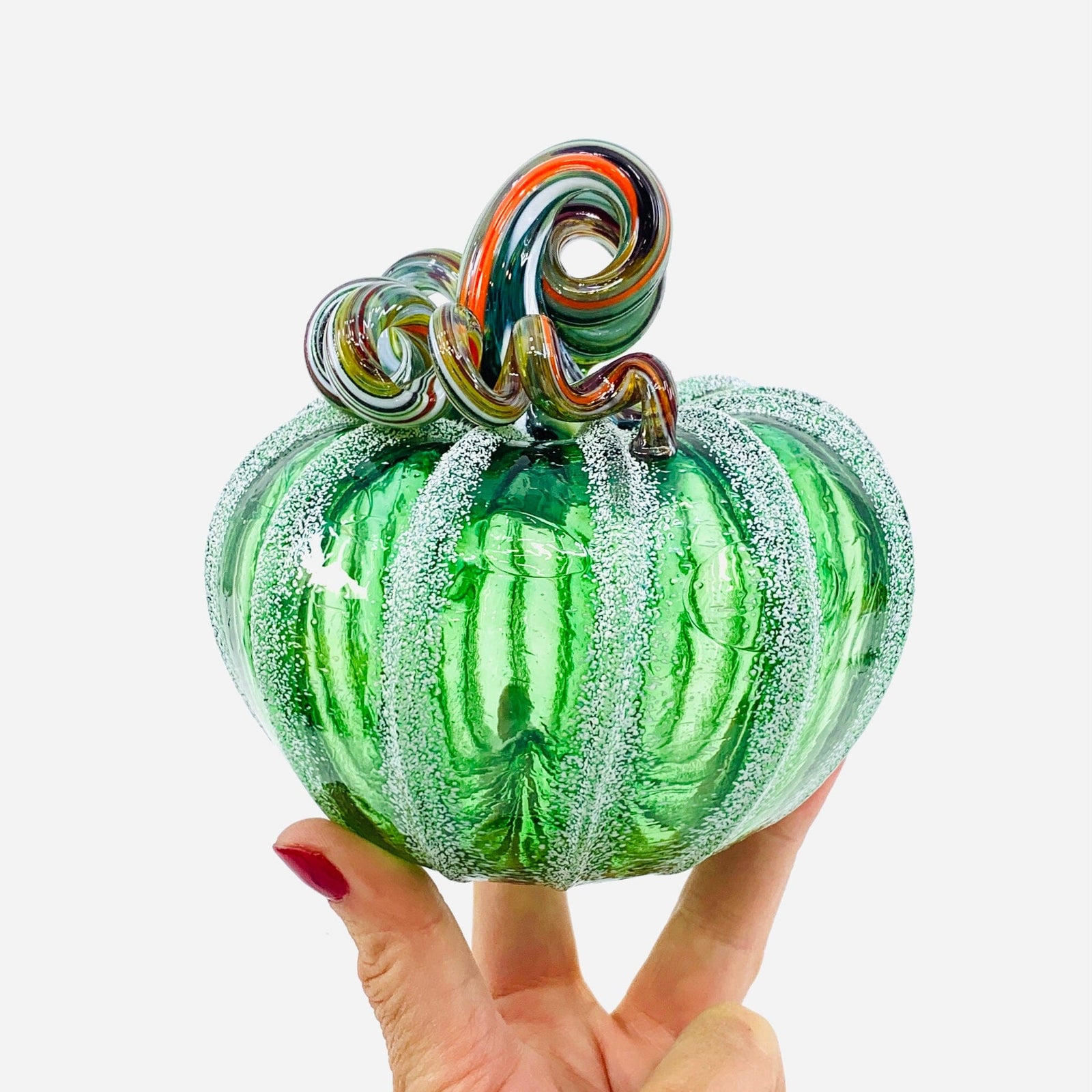 Daily Pumpkin 1938 Snowfall Squat Gabby Luke Adams Glass Blowing Studio 