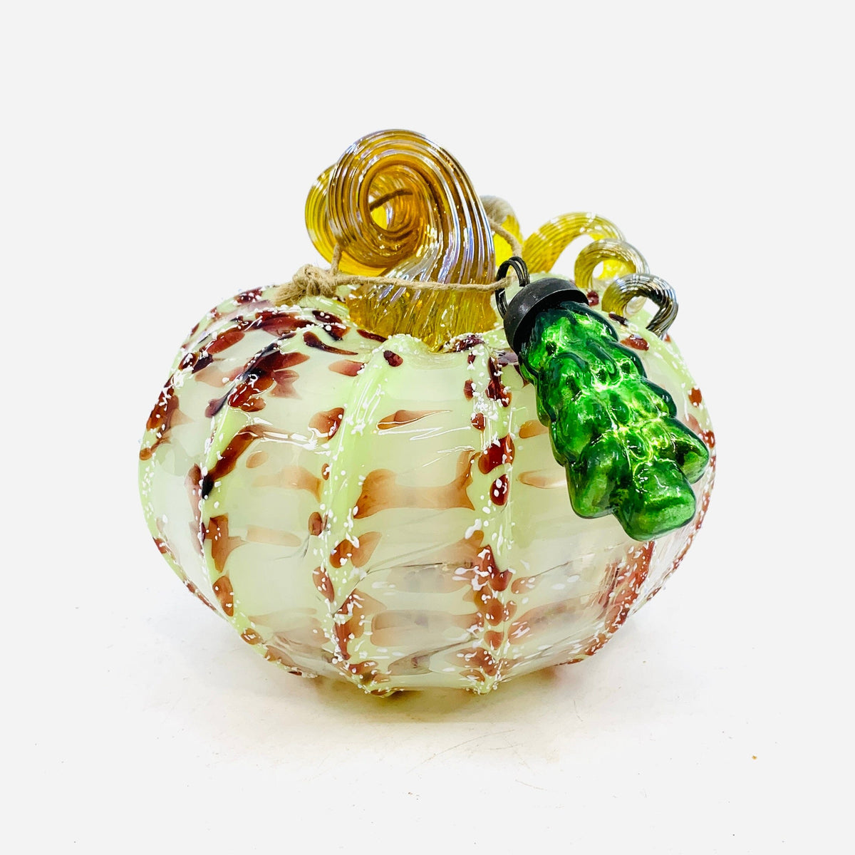 Daily Pumpkin 2153 Holiday Squat and Mercury Tree Ornament Gabby Luke Adams Glass Blowing Studio 