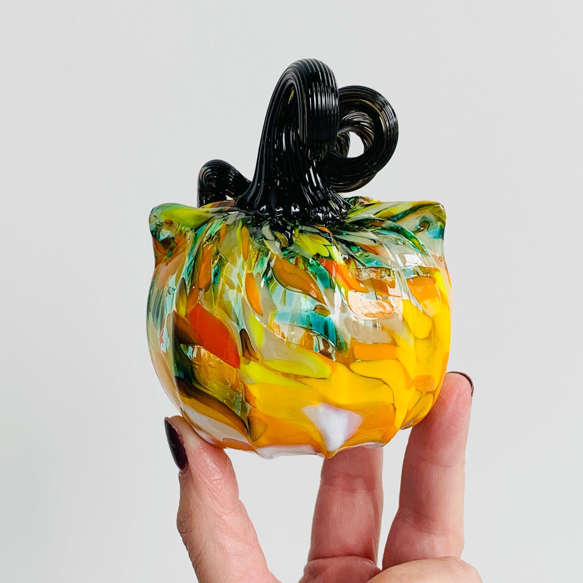 Daily Catkin 1150 Daily Pumpkin Luke Adams Glass Blowing Studio 
