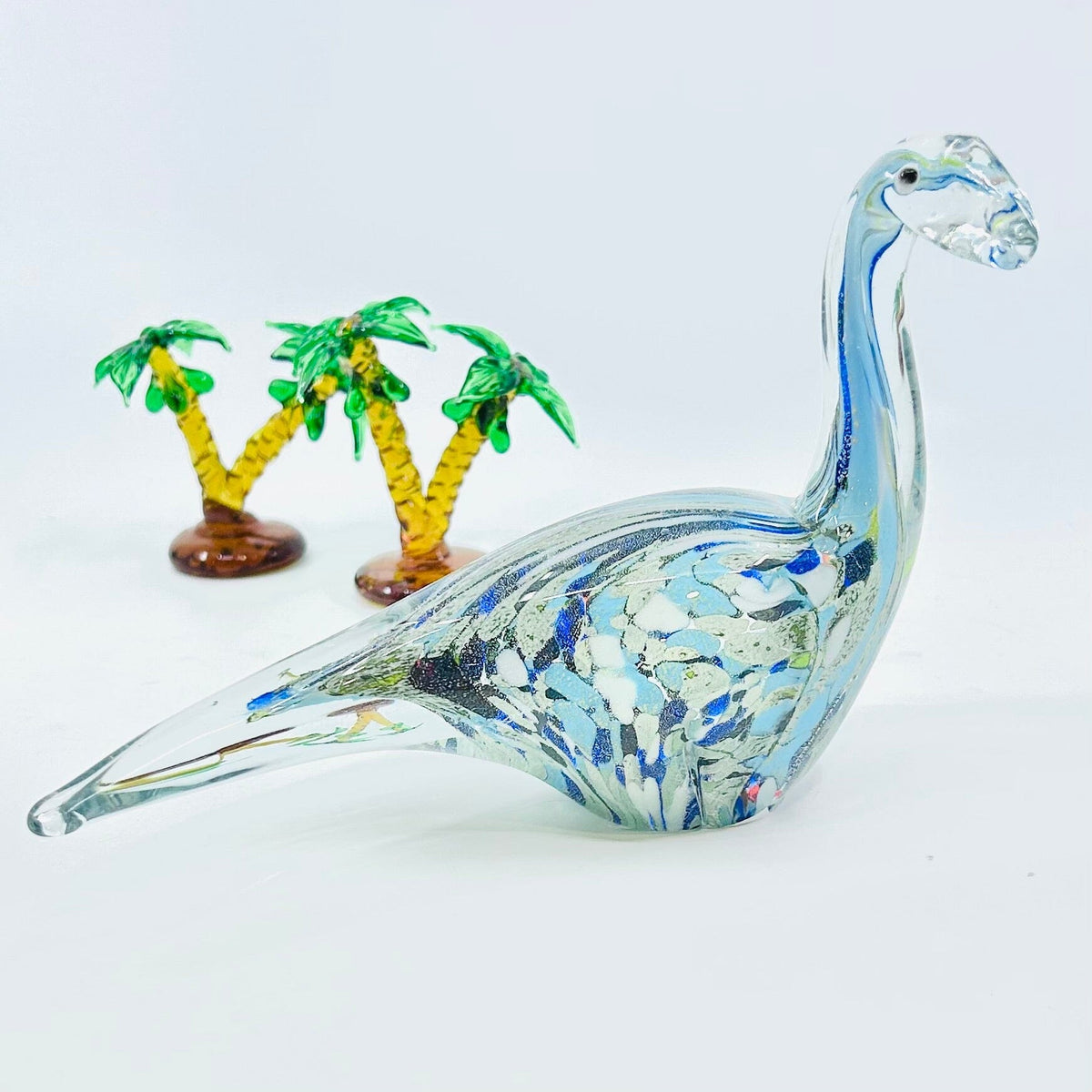 Glass Dinosaur Statue Decor Chesapeake Bay 