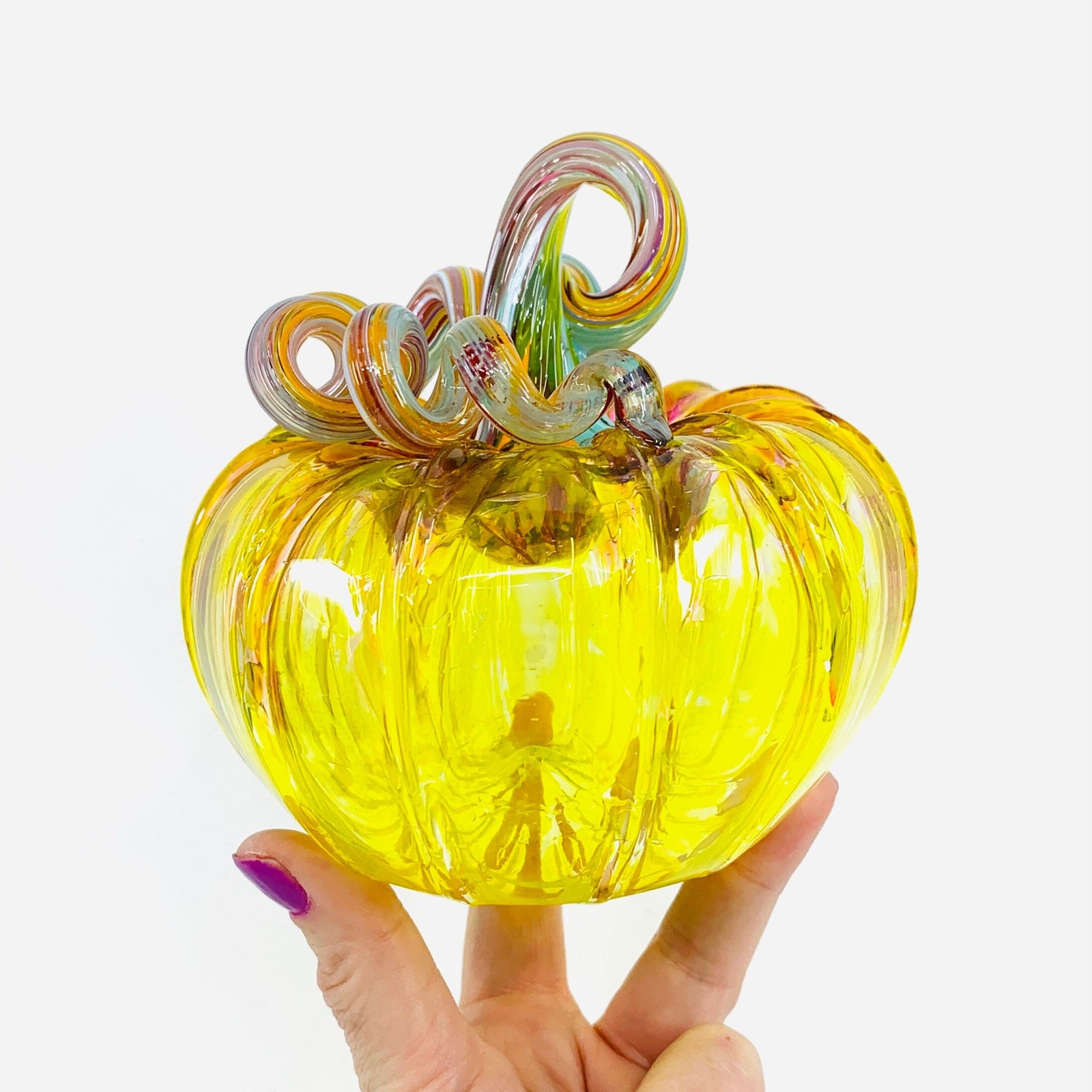 Daily Pumpkin 3007 Squat Gabby Luke Adams Glass Blowing Studio 