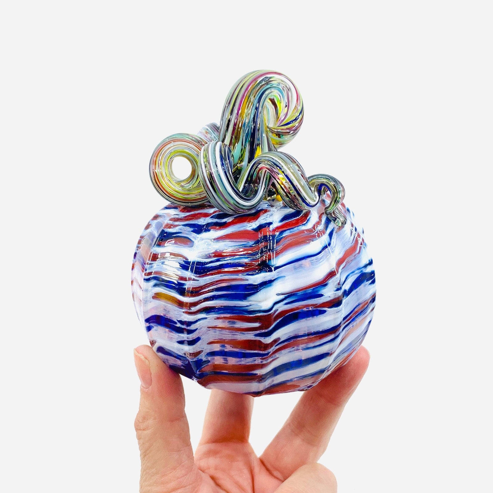 Daily Pumpkin 1713 Mini Gabby Luke Adams Glass Blowing Studio 