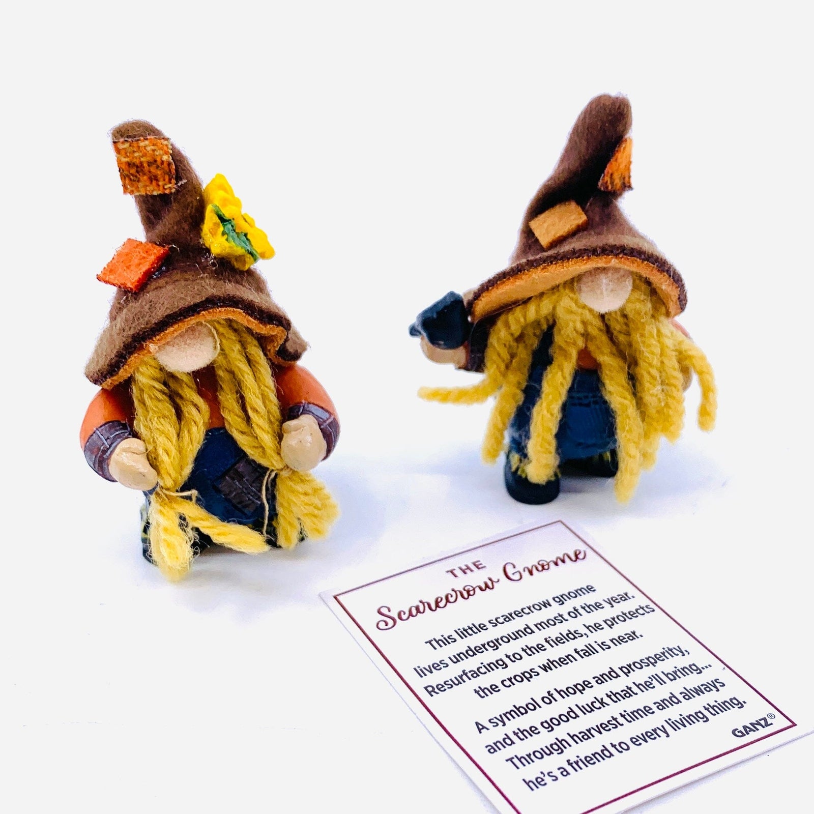 Scarecrow Gnome Miniature GANZ 