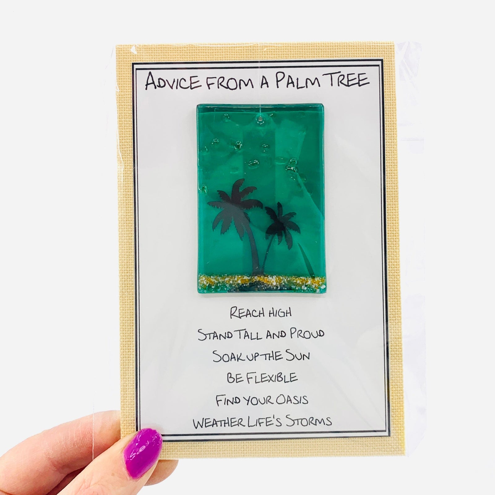Fused Glass Advice From a Palm Tree 4 Decor Glimmer Glass Gifts 