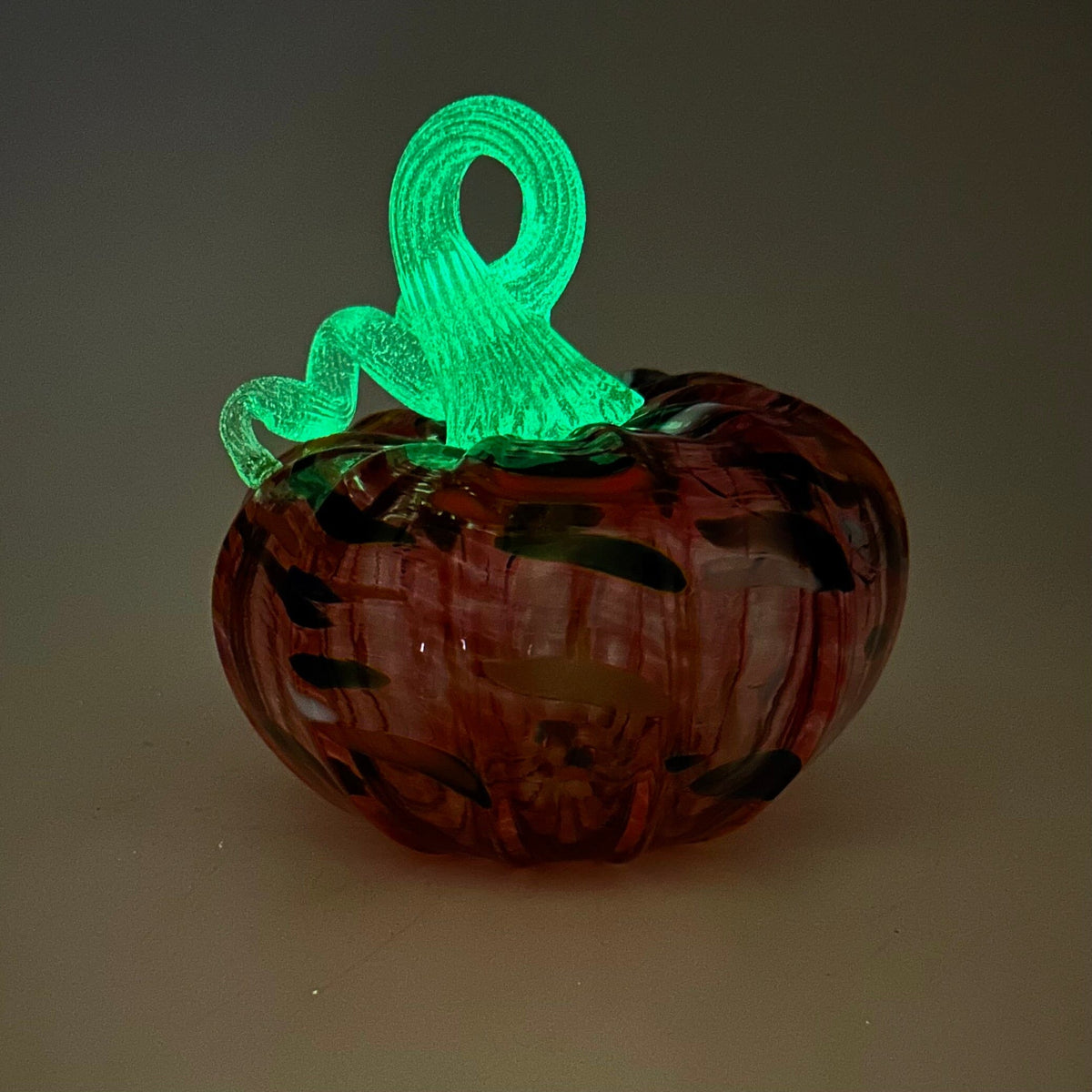 Daily Glow Pumpkin 3638 Jumbo Mini Gabby Luke Adams Glass Blowing Studio 