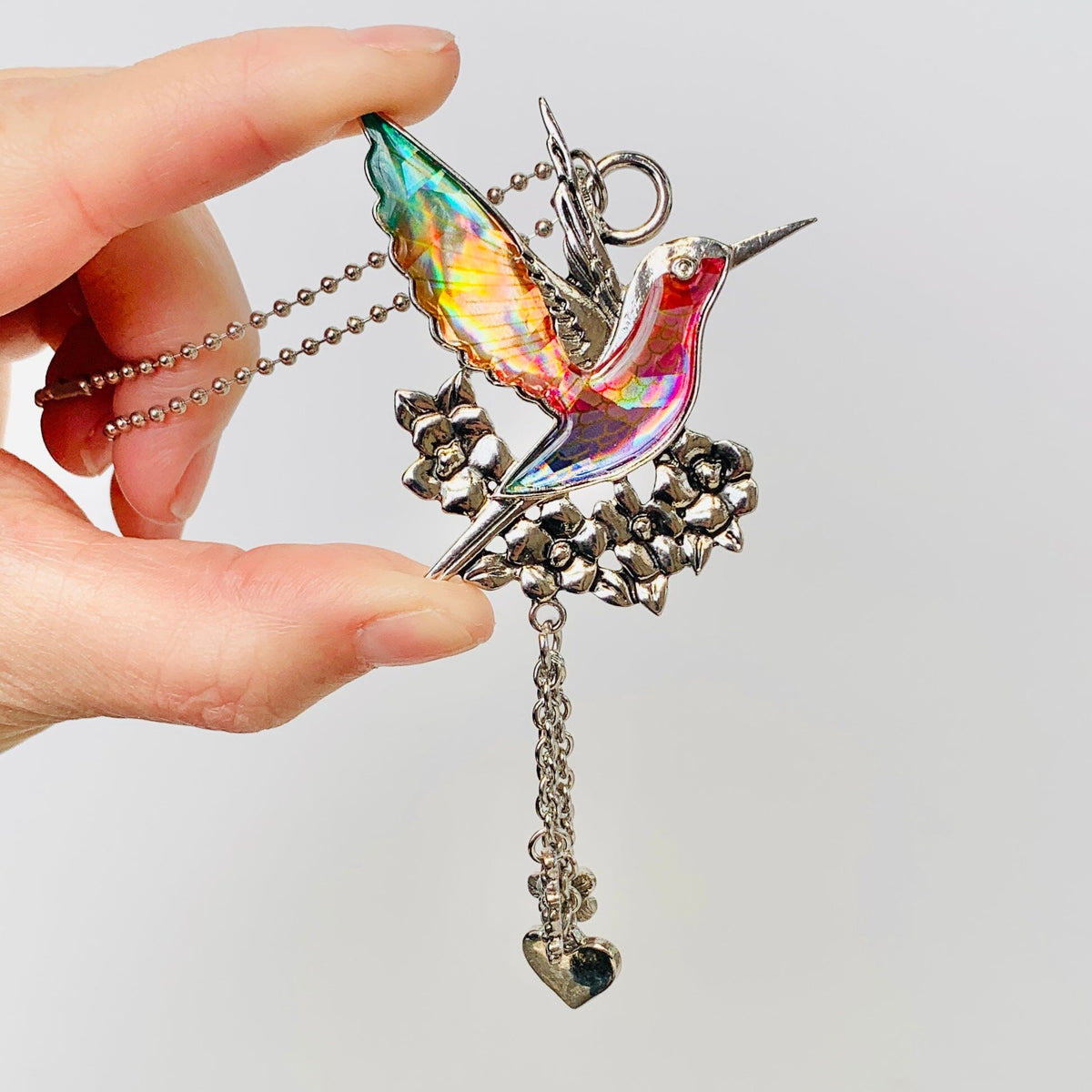 Hummingbird Shimmer Car Charm Ornament GANZ 