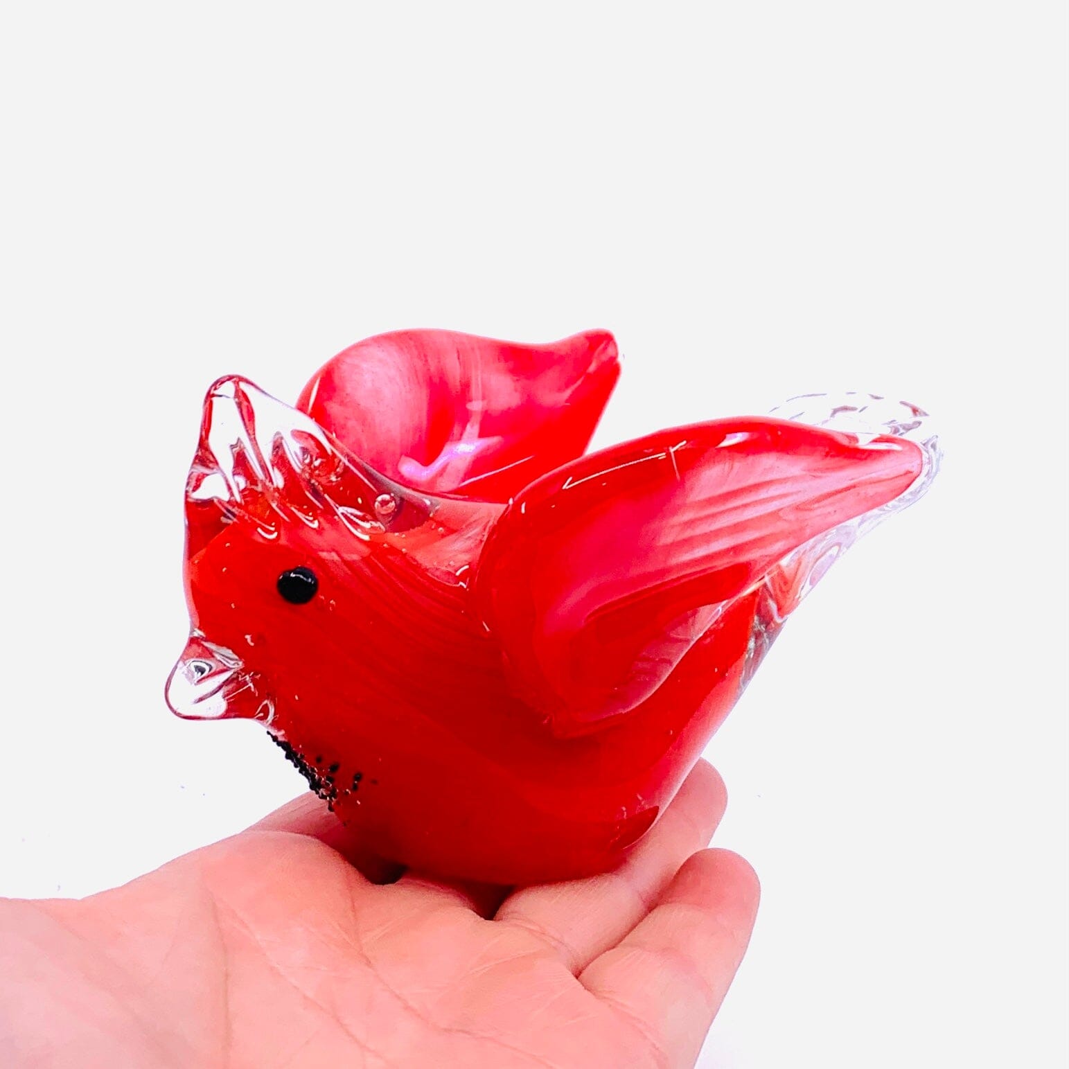 Glass Praying Cardinal Paperweight Decor Chesapeake Bay 