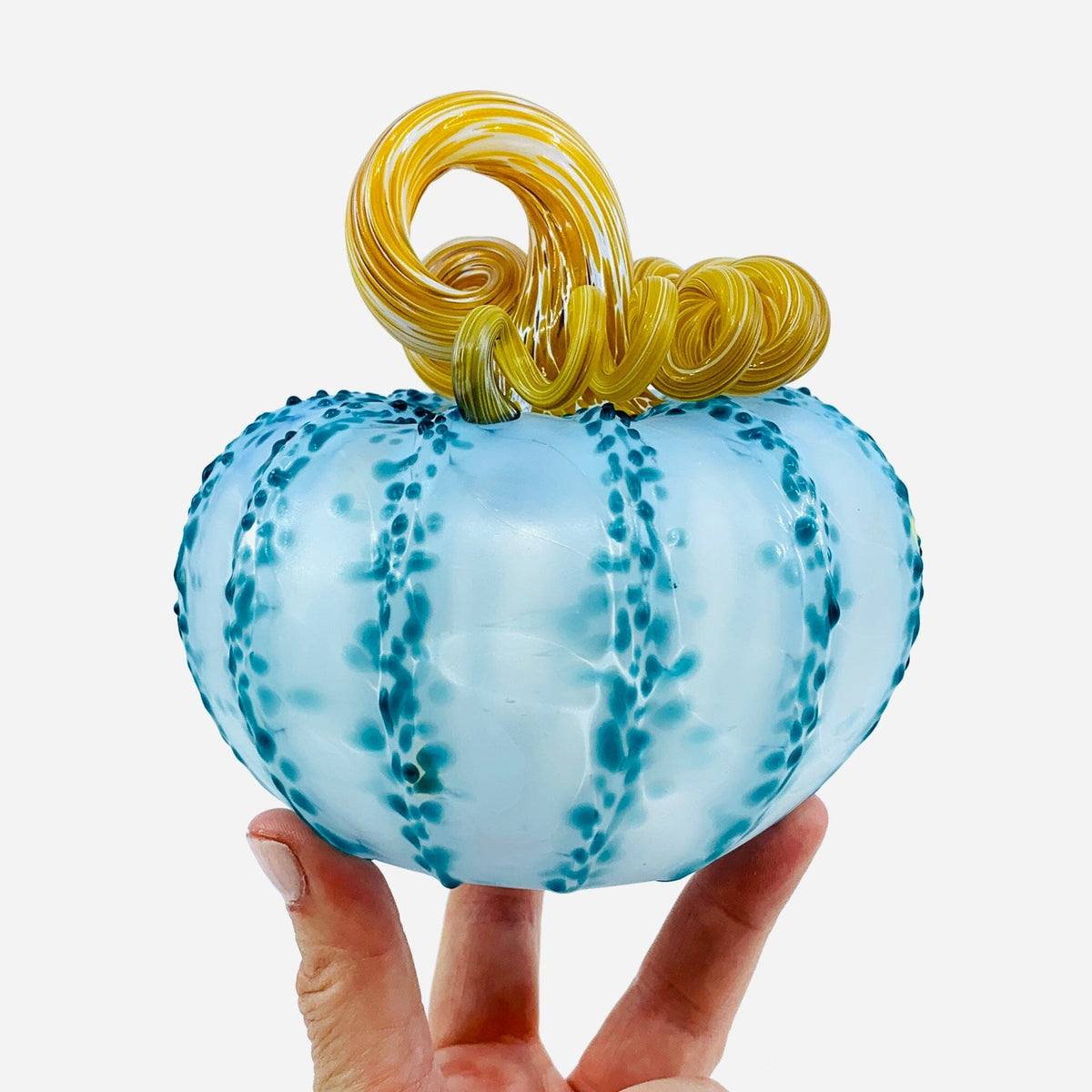 Daily Pumpkin 586 Coastal Matte Squat Gabby Luke Adams Glass Blowing Studio 