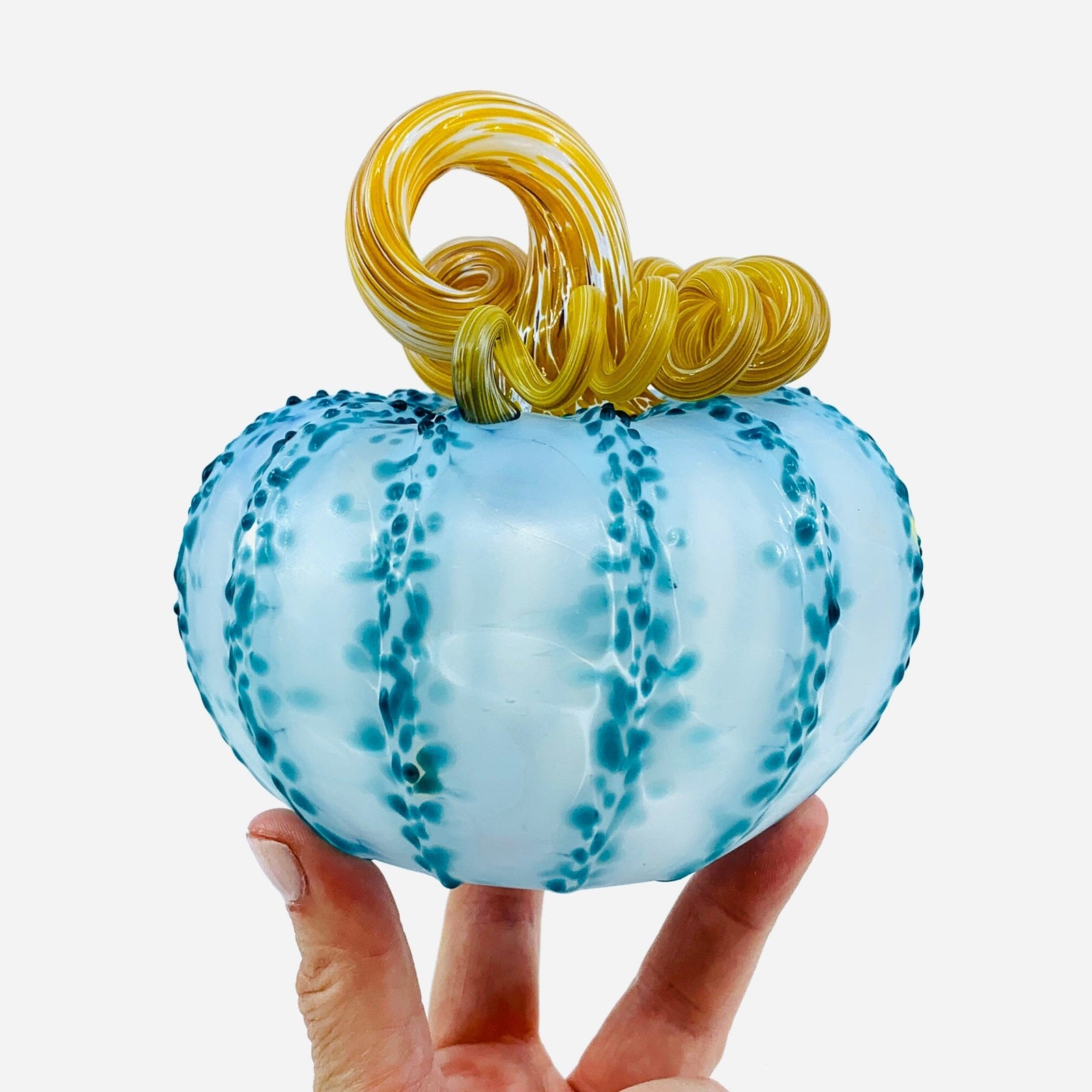 Daily Pumpkin 586 Coastal Matte Squat Gabby Luke Adams Glass Blowing Studio 