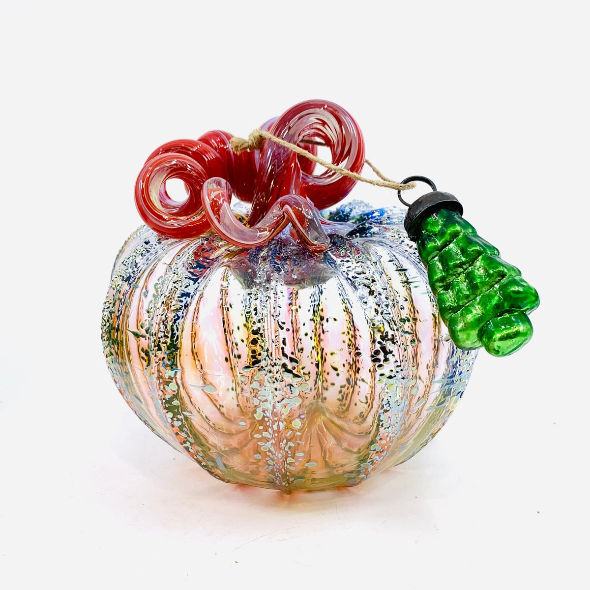 Daily Pumpkin 2131 Holiday Squat and Mercury Tree Ornament Gabby Luke Adams Glass Blowing Studio 