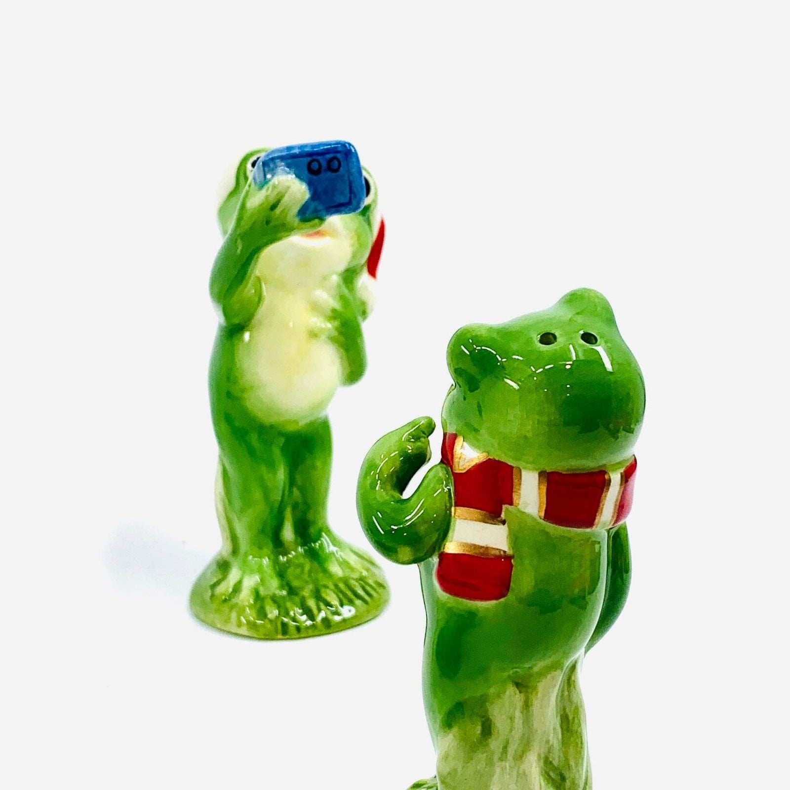 Selfie Frogs Salt and Pepper Shakers COSMOS 