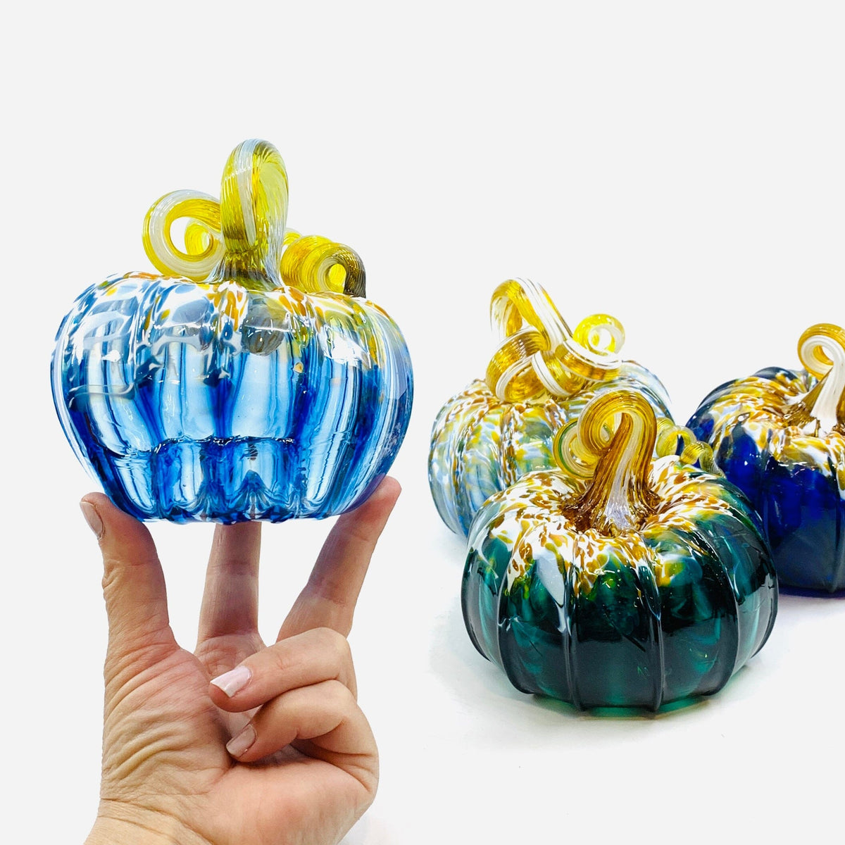 Daily Pumpkin "Ooops" Beachy Squat Gabby Luke Adams Glass Blowing Studio 
