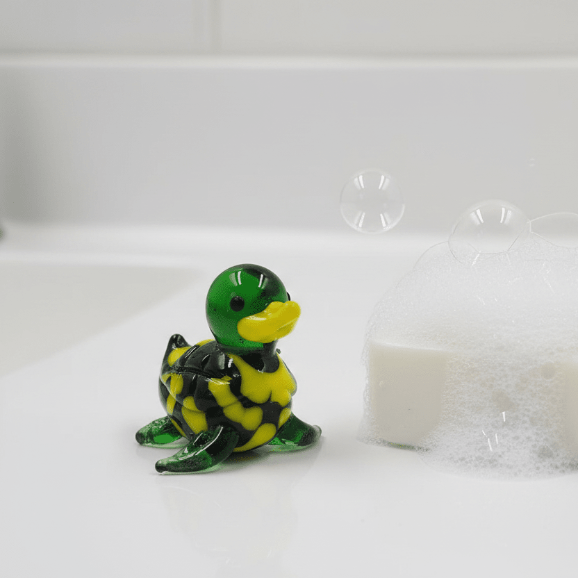 Sea Turtle - Mini Glass Rubber Duck Miniature Alex 