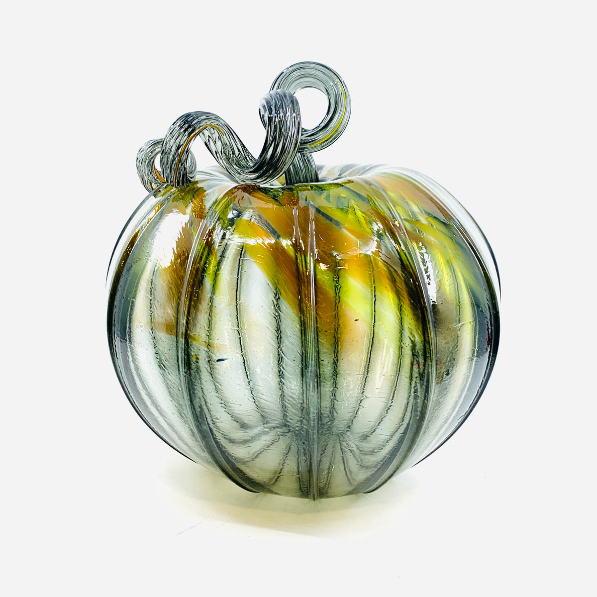 Daily Pumpkin 1317 “Smoke and Fire” Large Daily Pumpkin Luke Adams Glass Blowing Studio 