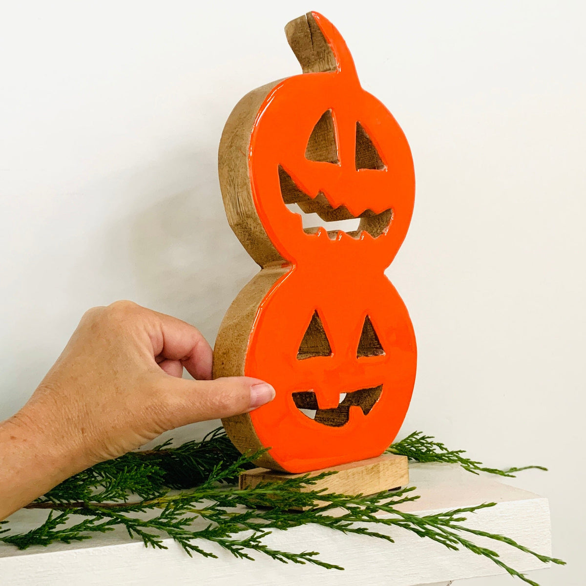 Wooden Stacked Pumpkins, Small KEL-TOY 