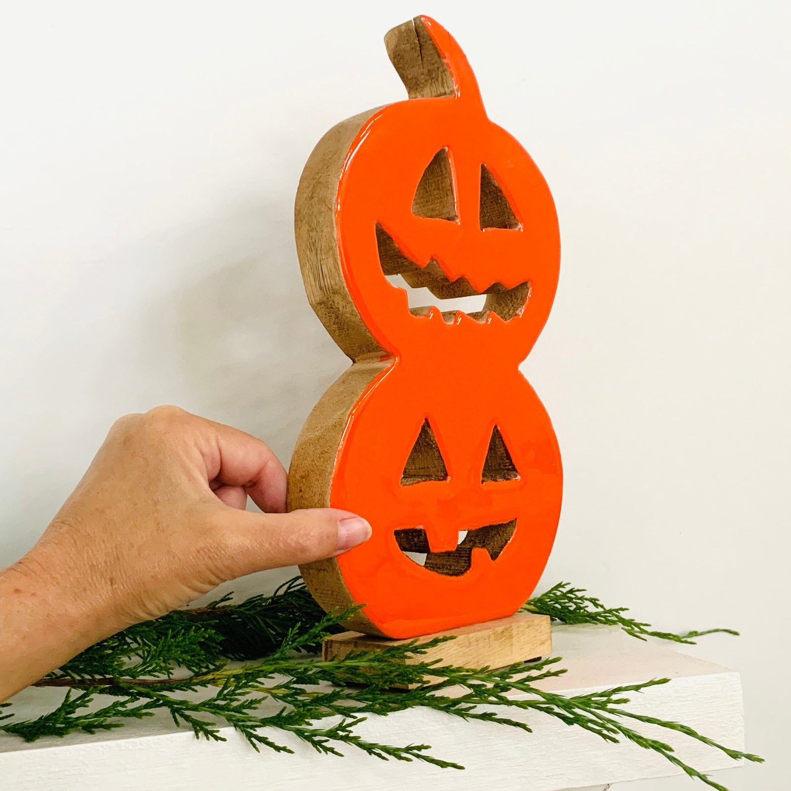 Wooden Stacked Pumpkins, Small KEL-TOY 