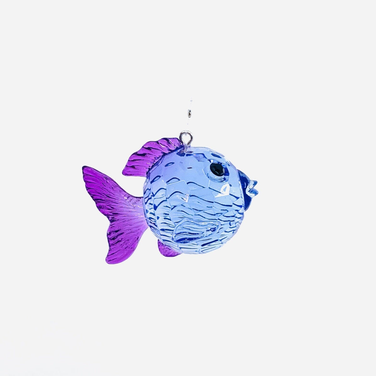 Crystal Acrylic Fish Ornament, Violet Ornament GANZ 