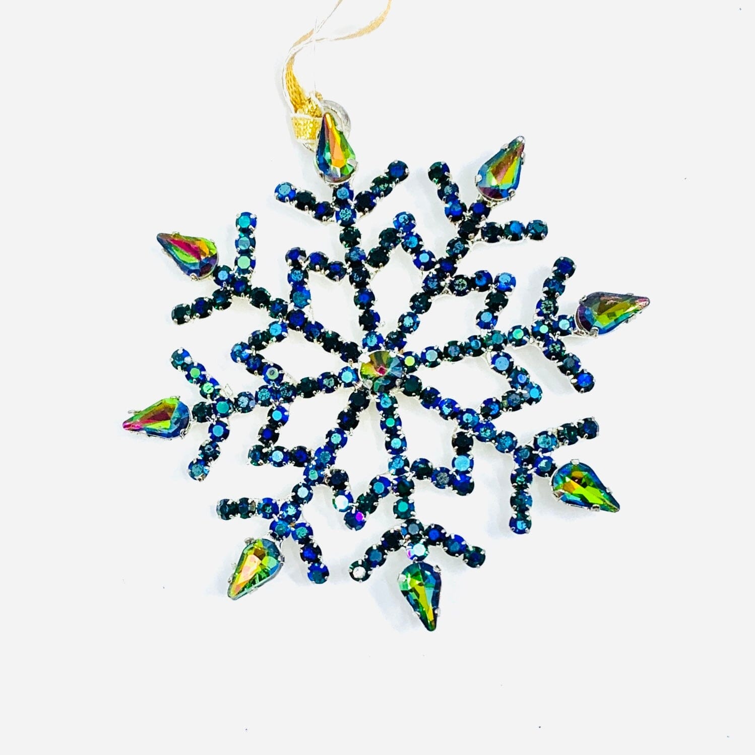 Snowflake Rhinestone Ornament 6 Oak Street 