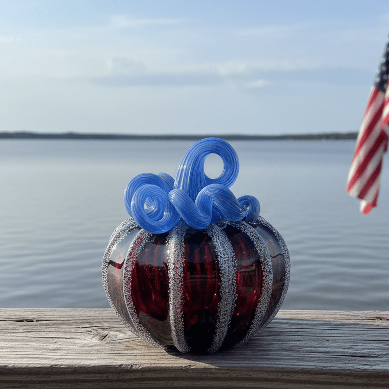 Daily Pumpkin 1719 American Jumbo Mini Gabby Luke Adams Glass Blowing Studio 