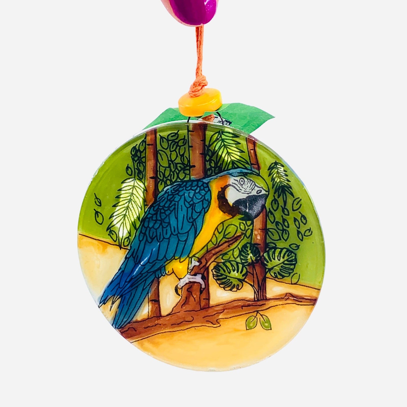 Fair Trade Ornament 155 Parrott Ornament Pam Peana 