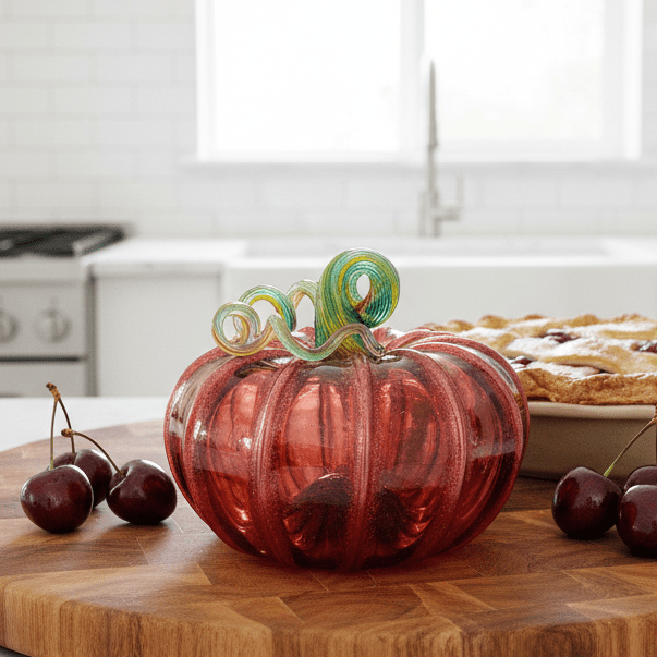 Luke’s Favorite Cherry Shimmer Jumbo Squat Inspo Luke Adams Glass Blowing Studio 