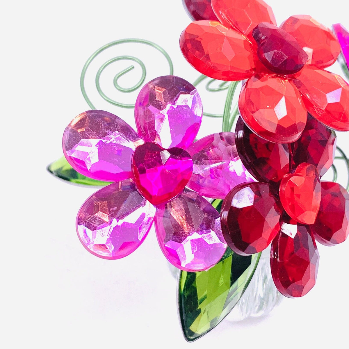 Acrylic Bouquet 11, Heart Daisies