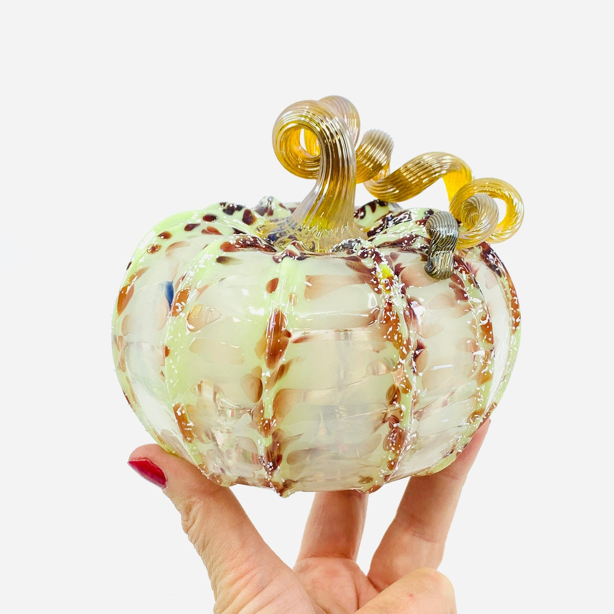 Daily Pumpkin 2148 Holiday Squat and Mercury Tree Ornament Gabby Luke Adams Glass Blowing Studio 